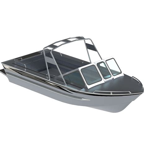 2022 21ft Soft Top Aluminum Hull Fishing Speed Boats Welded Jet For