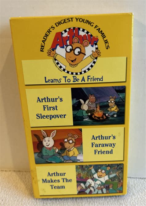 Lot Of 2 Vintage Arthur Vhs Video Tapes Readers Digest Pbs Helps Animal