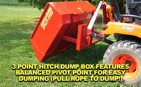 Split Fire® 3 Point Hitch Carry All Dump Box 48” Amazonca Patio
