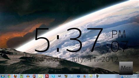 The application will be moved and placed on your home screen automatically. How To Get a Clock On Your Desktop in Windows - YouTube