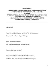 Program Penanaman Pokok Ump Jabatan Perhutanan Negeri Pahang Ump