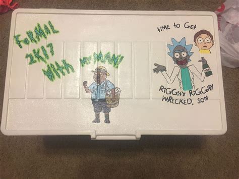 Rick And Morty Formal Cooler Time To Get Riggity Wrecked Son To Do