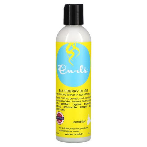 curls reparative leave in conditioner blueberry bliss 8 fl oz 236 ml