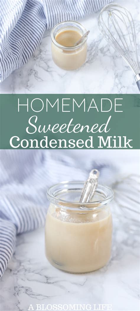 Actually, condensed milk and evaporated milk are synonyms semantically. Sweetened Condensed Milk | Recipe | Homemade sweetened condensed milk, Condensed milk, Real food ...