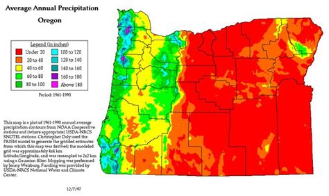 Precipitation Maps Western Regional Climate Center Map Oregon Charts And Graphs