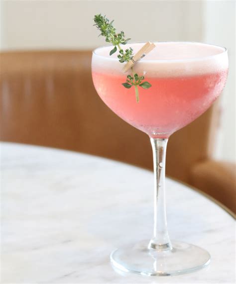 Thyme to Delight Strawberry Gin Cocktail