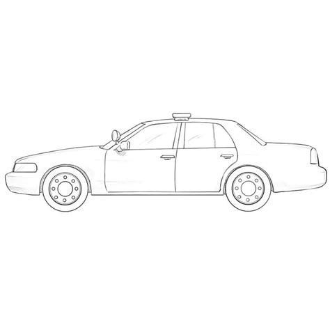 Police Car Sketch Easy Learn How To Draw A Police Car Police Step
