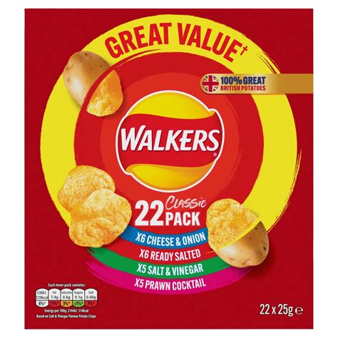 Walkers Classic Variety Crisps 22 Per Pack British Online
