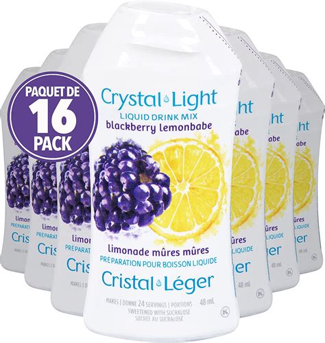 Crystal Light Blackberry Lemonade Liquid Drink Mix 48ml Pack Of 16