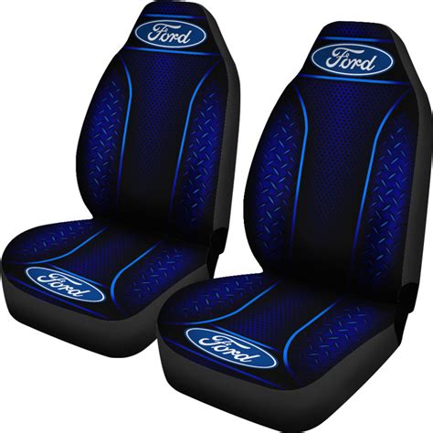 2 Front Ford Seat Covers Blue With Free Shipping My Car My Rules