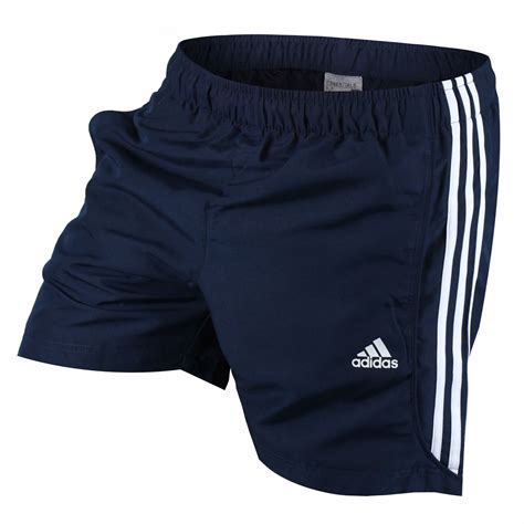 Adidas Essentials 3 Stripe Chelsea Shorts Gym Fitness Running Navy