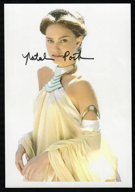 Lot Detail Star Wars Natalie Portman Signed 625 X 9 Color Print