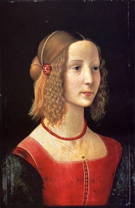 Portrait Of A Girl 1490 Domenico Ghirlandaio Renaissance Paintings