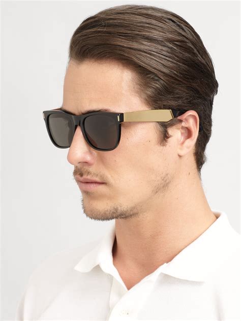 Lyst Retrosuperfuture Basic Wayfarer Sunglasses In Black For Men
