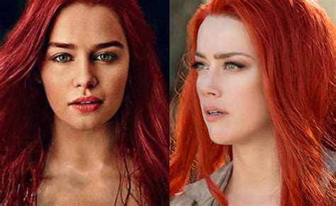 Emilia Clarke Replaces Amber Heard As Mera In Aquaman 2 Fan Art