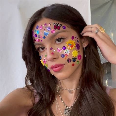 Olivia Rodrigo Sour Album Face Sticker Sheet Etsy