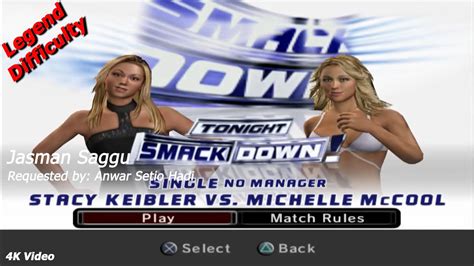 WWE SmackDown Vs Raw 2006 Stacy Keibler Vs Michelle McCool Single