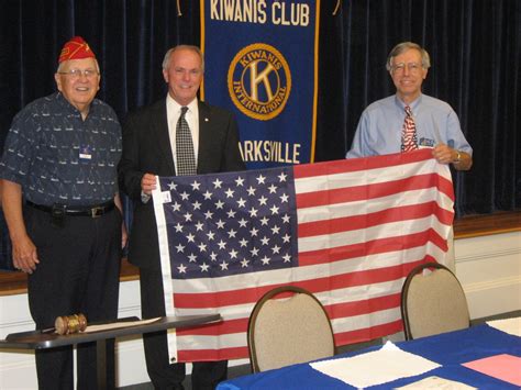 Kiwanis Club And Marine Corps League Donates Flags To City Clarksville