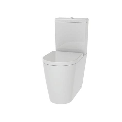The White Space Lab Rimless Comfort Height Close Coupled Toilet And