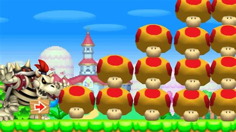 Can Dry Bowser Collect 999 Mega Mushrooms In New Super Mario Bros Ds