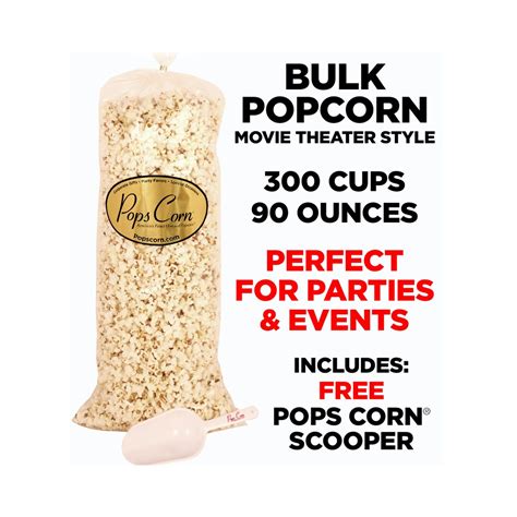 Gourmet Popcorn Bulkwholesale 300 Cups 90oz Perfect For A Popcorn Bar