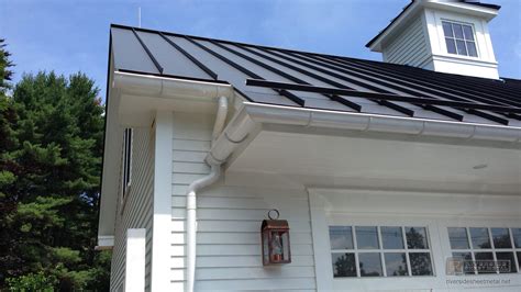 Matte Black Aluminum Roofing With Colorgard Snow Retention