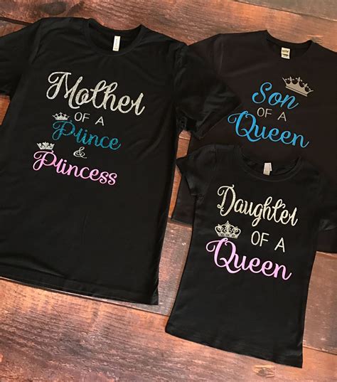 Mother Of A Prince And Princess Daughter Of A Queen Son Of A Etsy