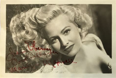 Marilyn Maxwell Movies And Autographed Portraits Through The Decades