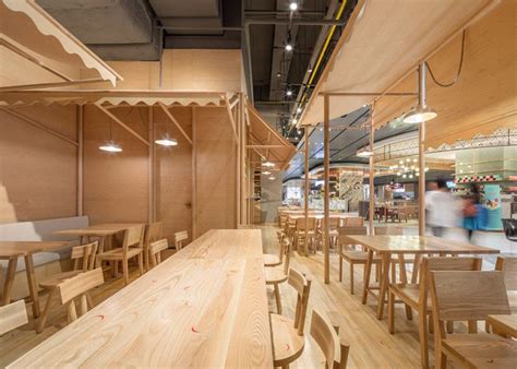 Onions Solid Ash And Plywood Restaurant Interior In Bangkok