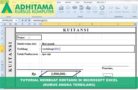 Ready to be used in web design, mobile apps and presentations. Tutorial Membuat Kwitansi di Microsoft Excel (Rumus ...