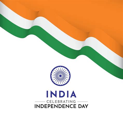 Happy India Independence Day Celebration Vector Template Design Logo