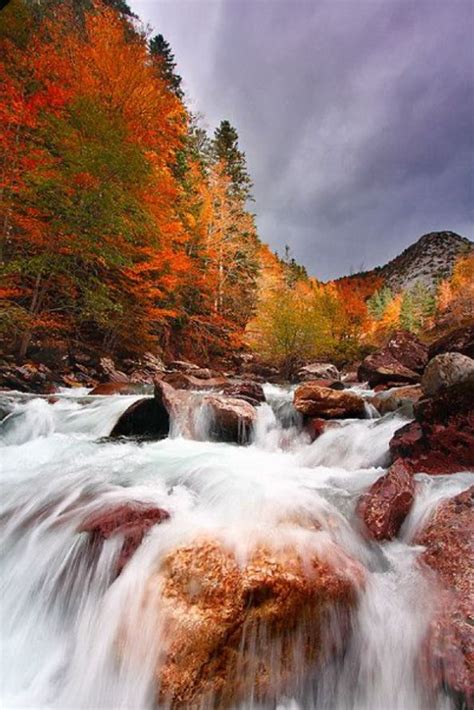 Pin By The Edge Of The Faerie Realm On Waterfalls Autumn Waterfalls