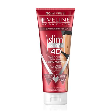 buy eveline slim extreme 4d concentrated fat burning thermo activator 250ml online in singapore