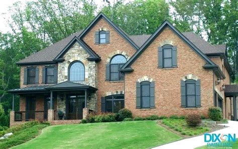 The mixture of exterior paint also is dependent upon how. exterior trim colors for red brick ... | Exterior paint ...
