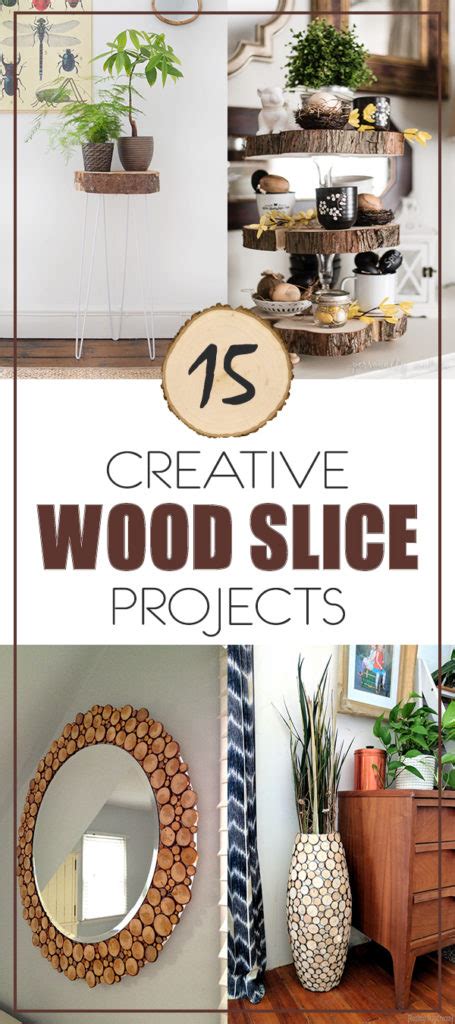 15 Creative Wood Slice Projects To Beautify Your Home Cool Diy Ideas