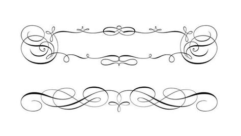 Free Swirly Scroll Frame And Border Vectors Clip Art Borders Vector