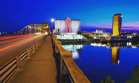 View From Bossier City Looking Onto Downtown Shreveport Louisiana Over