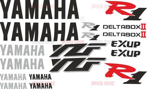 Yamaha Yzf R1 Kit Stickers Set Mxg One Best Moto Decals