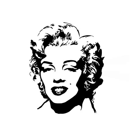 Marilyn Monroe Reusable Stencil Sizes A5 A4 A3 Art Famous Etsy Australia