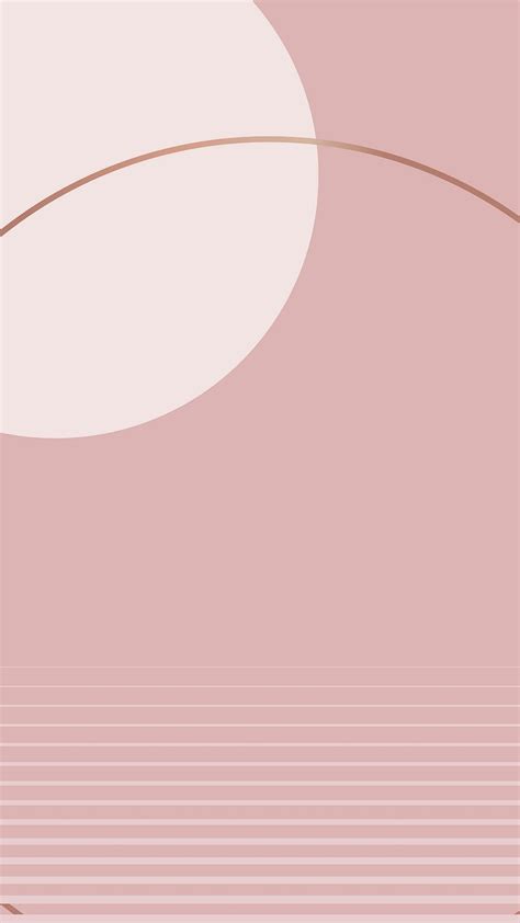 Nude Pink Mobile Wallpaper In Geometric Free Photo Rawpixel