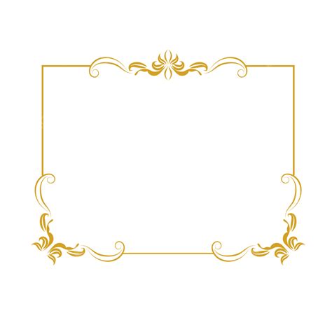 european frame vector hd png images european vintage pattern frame european style yellow