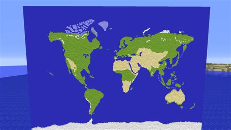 World Map Replica Minecraft Map