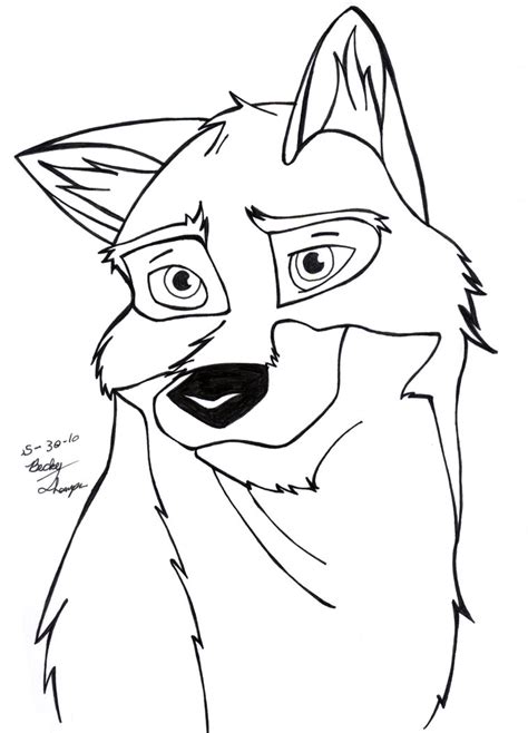 balto coloring pages    print