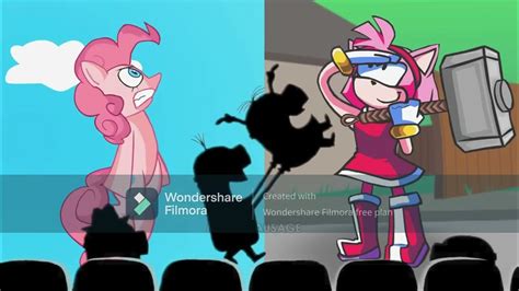 Minions Watching Amy Vs Pinkie Pie Youtube
