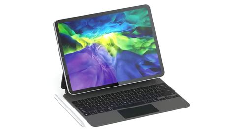 3d Apple Ipad Pro 11 Inch And Magic Keyboard 2020