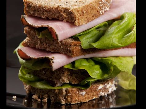 simple ham and lettuce sandwich recipe and nutrition eat this much