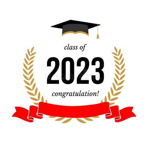 Graduation Congratulation Class 2023 Stock Illustrations 548