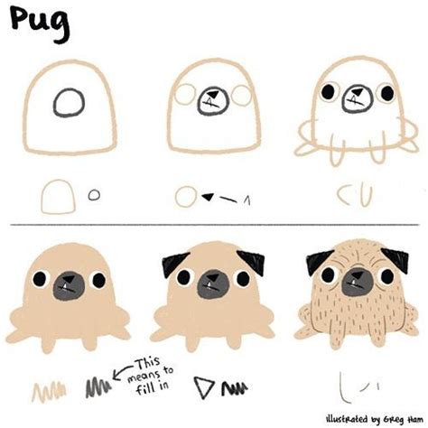 How To Draw A Pug Easy How To Draw A Dog Step By Step Drawing
