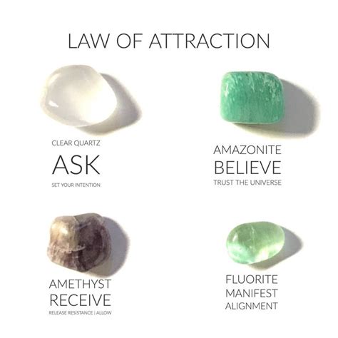 Law Of Attraction Crystal Collection 8 Crystals Included Crystals