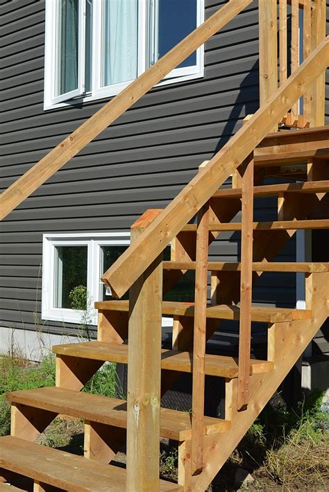 How To Build Deck Stairs From Pressure Treated Lumber • The Vanderveen